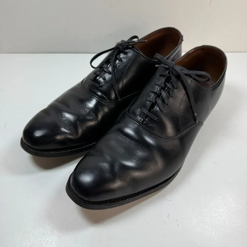 Allen Edmonds Carlyle Oxford Dress Shoe 8830 Black Leather Plain Toe 10.5 EEE 3E